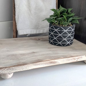 Farmhouse Wooden Riser, Extra Large Farmhouse Stand, Wood Riser, Wood Pedestal, Farmhouse Pedestal, Wood Pedestal Riser