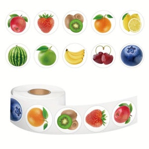 Sticker fruit 20 pièces, Stickers auto-adhésifs