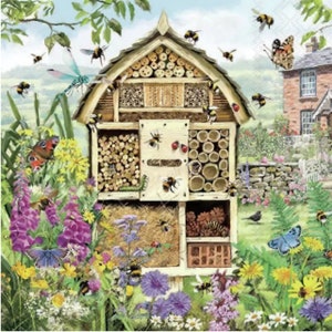 4-delige servetten voor decoupage, set van 4 papieren servetten, 33 x 33 cm (13 inch), servet - twee ezels in de winter, dierenservet