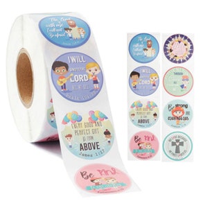 Stickers met bijbelteksten, 20 stuks, zelfklevende stickers