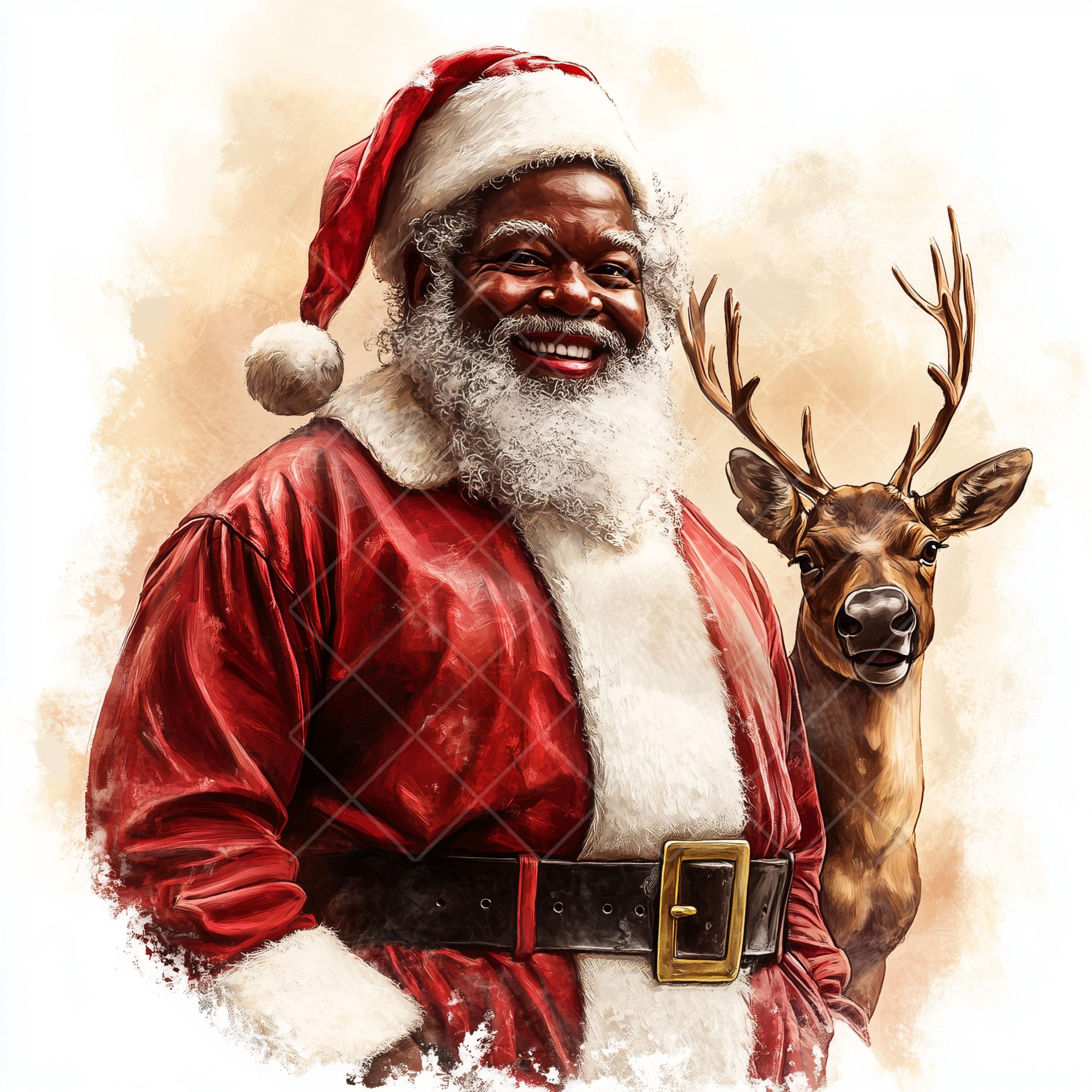 23枚の黒人サンタのクリップアートJPG、アフリカ系アメリカ人の