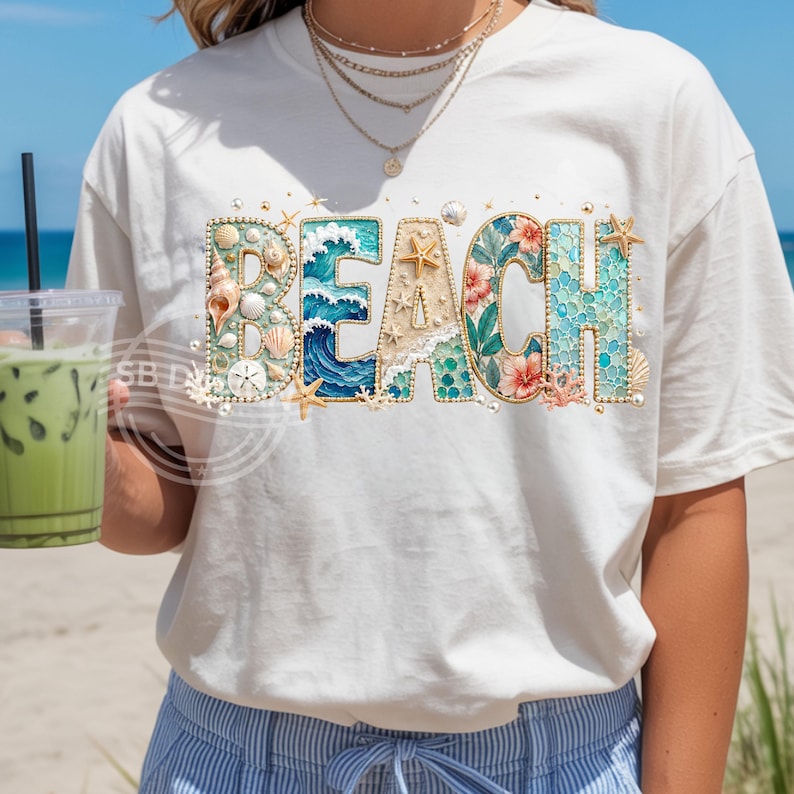 Beach PNG Design, Coastal Sublimation Graphic, Summer Ocean Word ArtVacation PNG,  Beach Life PNG (Digital Download)