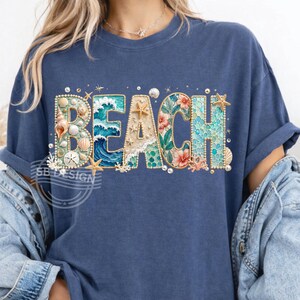 Beach PNG Design, Coastal Sublimation Graphic, Summer Ocean Word ArtVacation PNG,  Beach Life PNG (Digital Download)