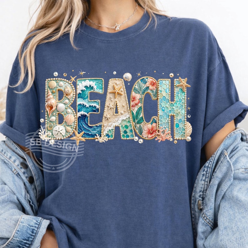 Beach PNG Design, Coastal Sublimation Graphic, Summer Ocean Word ArtVacation PNG,  Beach Life PNG (Digital Download)