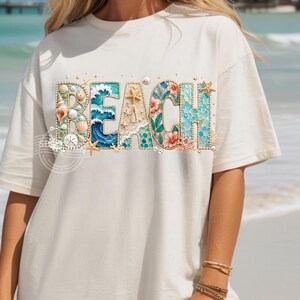 Beach PNG Design, Coastal Sublimation Graphic, Summer Ocean Word ArtVacation PNG,  Beach Life PNG (Digital Download)