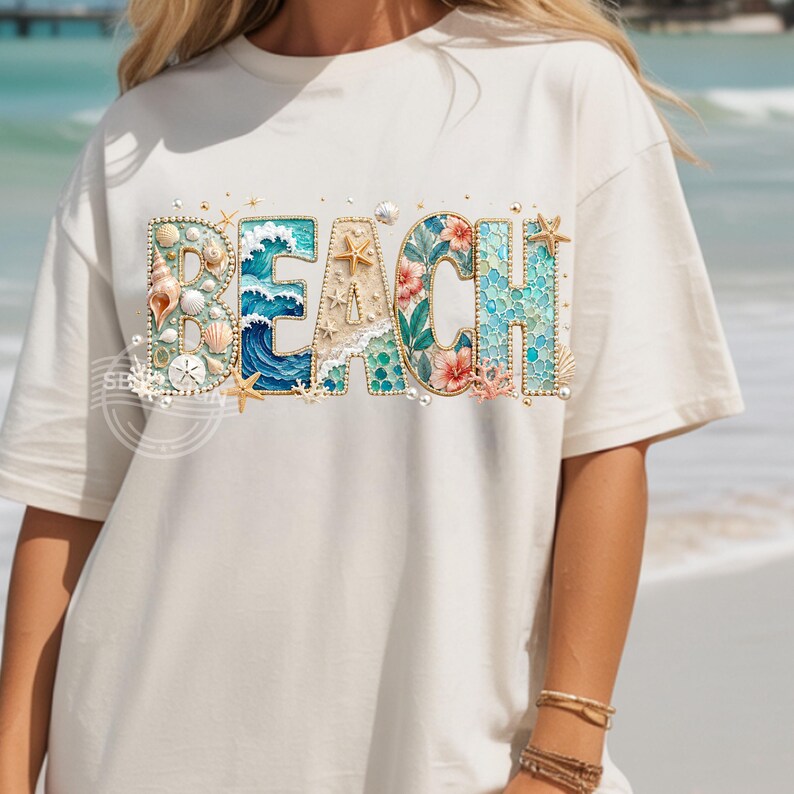 Beach PNG Design, Coastal Sublimation Graphic, Summer Ocean Word ArtVacation PNG,  Beach Life PNG (Digital Download)