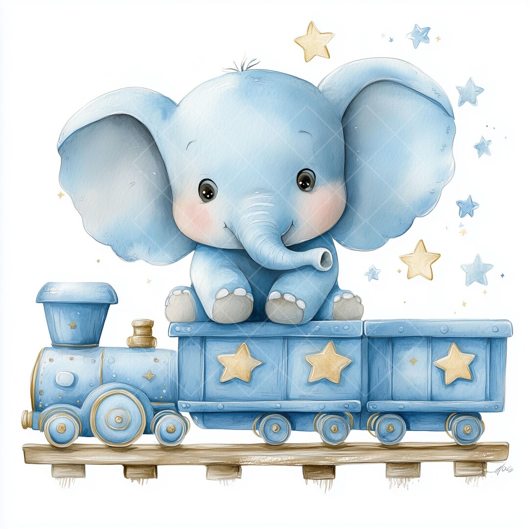 Baby Animal Clipart Bundle: Watercolor Nursery Art (digital Download ...