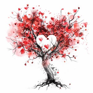 Collection de cliparts aquarelle minimaliste sur le thème de l'amour JPG - Éléments romantiques élégants, formes de coeur, thème romantique, clipart de mariage,