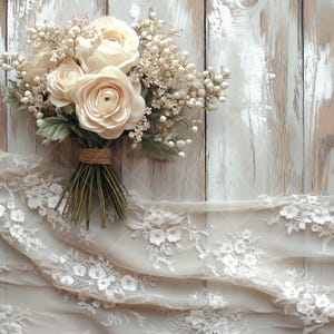 Encaje y flores vintage románticos: 13 imágenes prediseñadas en formato JPG para bodas y diseños shabby chic, decoración romántica, arte nostálgico, boda campestre,