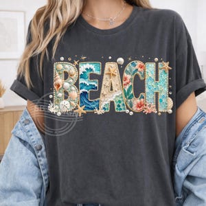 Beach PNG Design, Coastal Sublimation Graphic, Summer Ocean Word ArtVacation PNG,  Beach Life PNG (Digital Download)