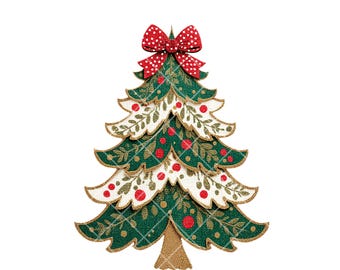 Árvore de Natal Clipart 12 PNG Download Digital