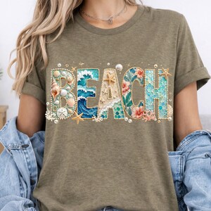 Beach PNG Design, Coastal Sublimation Graphic, Summer Ocean Word ArtVacation PNG,  Beach Life PNG (Digital Download)
