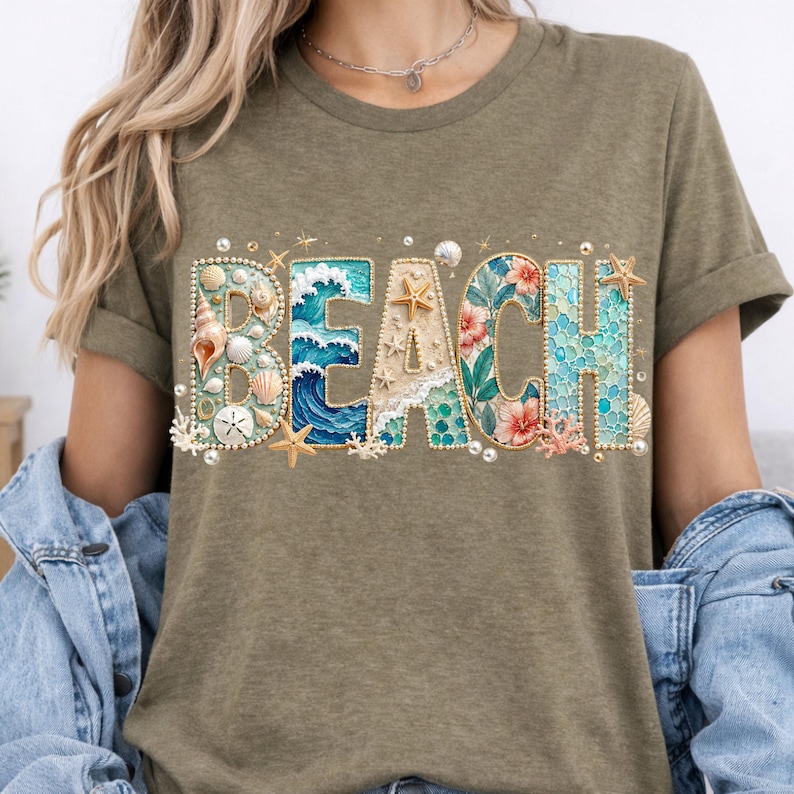Beach PNG Design, Coastal Sublimation Graphic, Summer Ocean Word ArtVacation PNG,  Beach Life PNG (Digital Download)