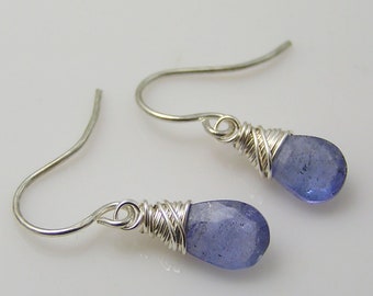 Tanzanite Earrings Sterling Silver, E2475