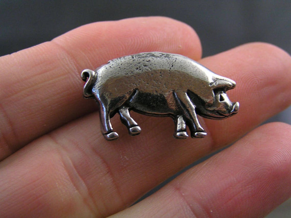 Pig Brooch Pig Jewelry Good Luck Pin Pig Gifts Good Luck Etsy