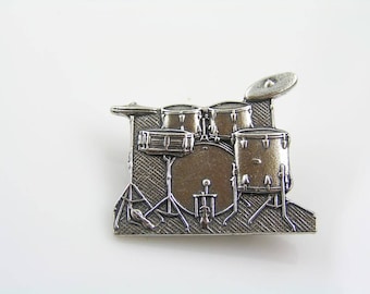 Drum Set Pin, Music Brooch, P325