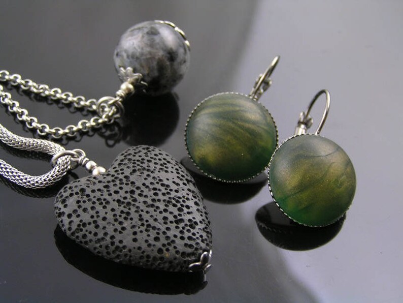 N2049 Green Jade Pendant Jade Necklace Gemstone Jewelry African Jade Jewelry Wire Wrapped Gemstone Necklace Copper Necklace