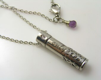 Urn Necklace, Cremation Jewelry, N2211