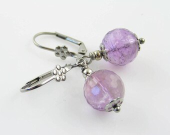 Amethyst Earrings, E2430