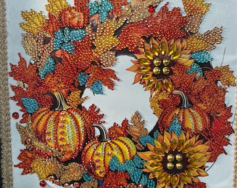 Autumn Wreath, pumpkin wreath, fall decor, sunflower wreath, fall, autumn