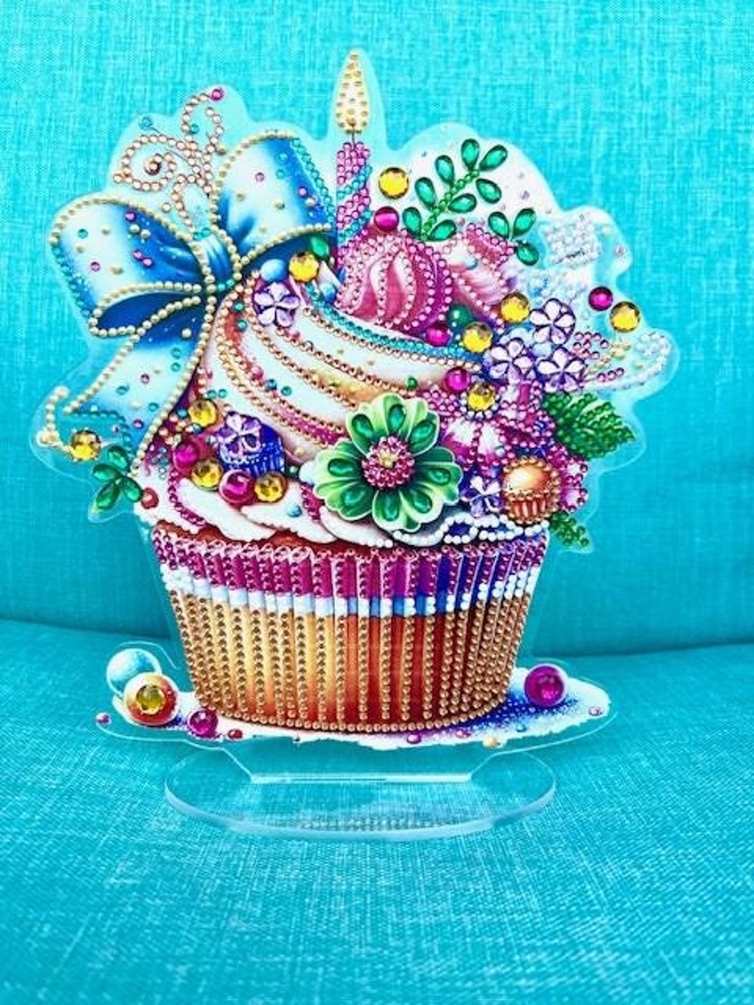 Birthday Desk Topper, Birthday Cupcake, Cupcake Table Topper ...