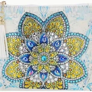 Bolso bandolera con cadena, diseño de flor de mandala, regalo de cumpleaños, regalo único para el Día de la Madre