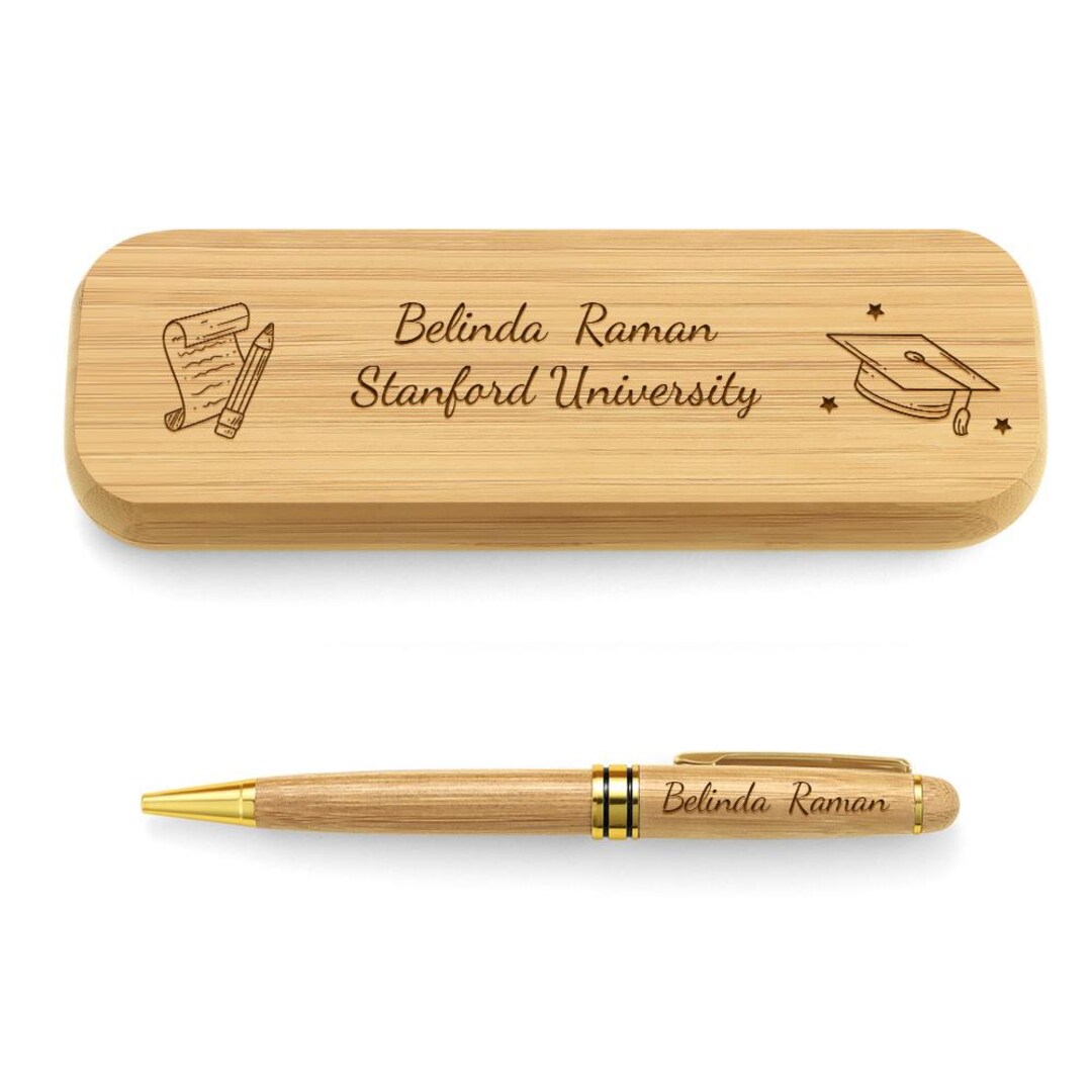 Personalized Wood Pen Set, Engraved Graduation Gift - Etsy