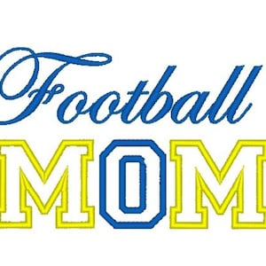 Football Mom Appliqué Machine Embroidery Design
