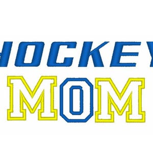 Hockey Mom Applique Machine Embroidery Design