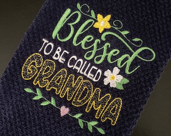 Grandma Kitchen Towel, Blessed to be Called Grandma Gift