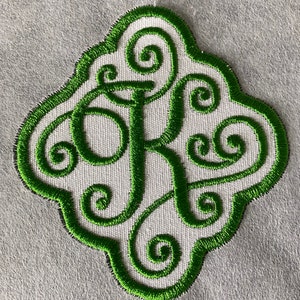 Iron On/Sew On Monogram Applique Patch image 8