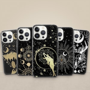 Wunderschöne Göttin Handyhülle Tarot Karten Cover für iPhone 16e, 16 Pro Max, 15, 14 Samsung S25 Ultra, S24FE, A55, A36, A26 Pixel 9, 8, 7, 6