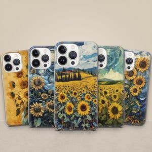 Charming Sunflower Phone Case Blooming Flower Fields Cover for iPhone 17, 16 Pro, 15, 14, 13 Samsung S25, S24FE, A55, A36, A26 Pixel 10, 9