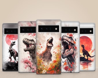 Jurassic T-Rex Dinosaur Phone Case  Trex Cover for Pixel 10, 9 Pro, 8Pro, 8A, 7, 7A, iPhone 17, 16 Pro, 15, Samsung S25, S24FE, A55, A26