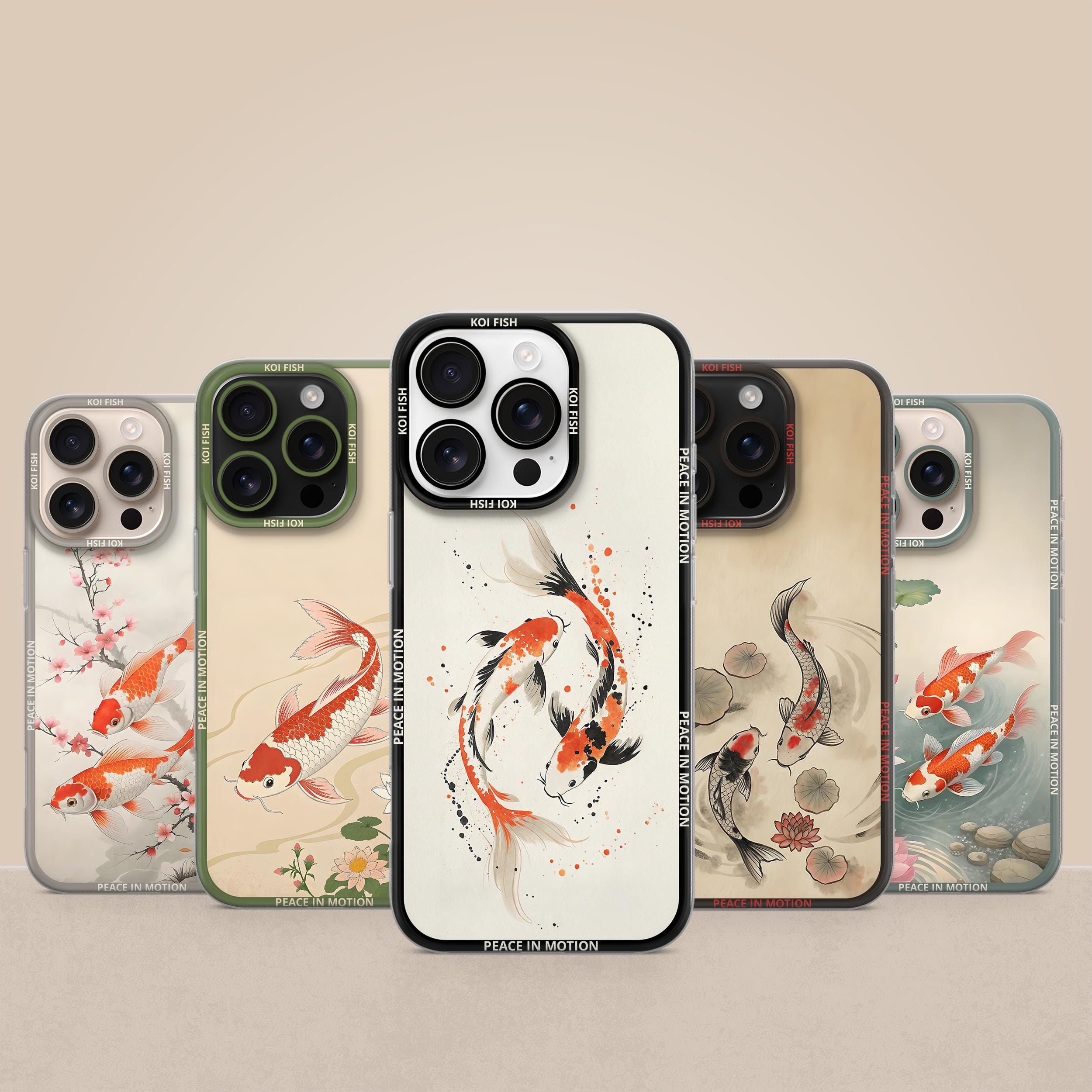 上品スタイル Fish Koi iPhone Etsy - Case iPhoneアクセサリー