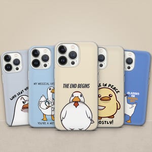 Funny Goose Meme Phone Case: Durable TPU Cover for iPhone, Samsung, Pixel