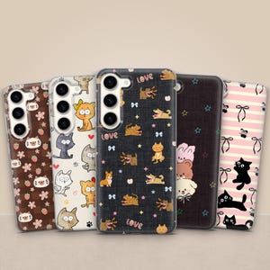 Kawaii Cat & Dog Phone Case: Cartoon Animal TPU Cover