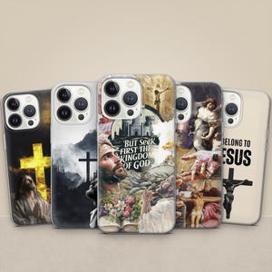 Jesus Christ Phone Case: God Faith TPU Gel Cover for iPhone, Samsung, Pixel
