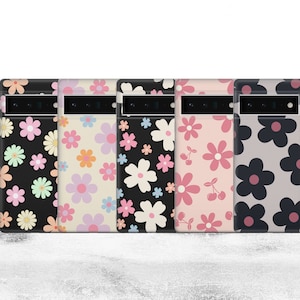 Retro petals Phone Case Vintage floral flower Cover for Pixel 10, 9 Pro, 8Pro, 8A, 7, 7A, iPhone 17, 16 Pro, 15 Samsung S25, S24FE, A55, A26