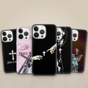 Christian Cross TPU Phone Case: Bible Verse Faith Cover