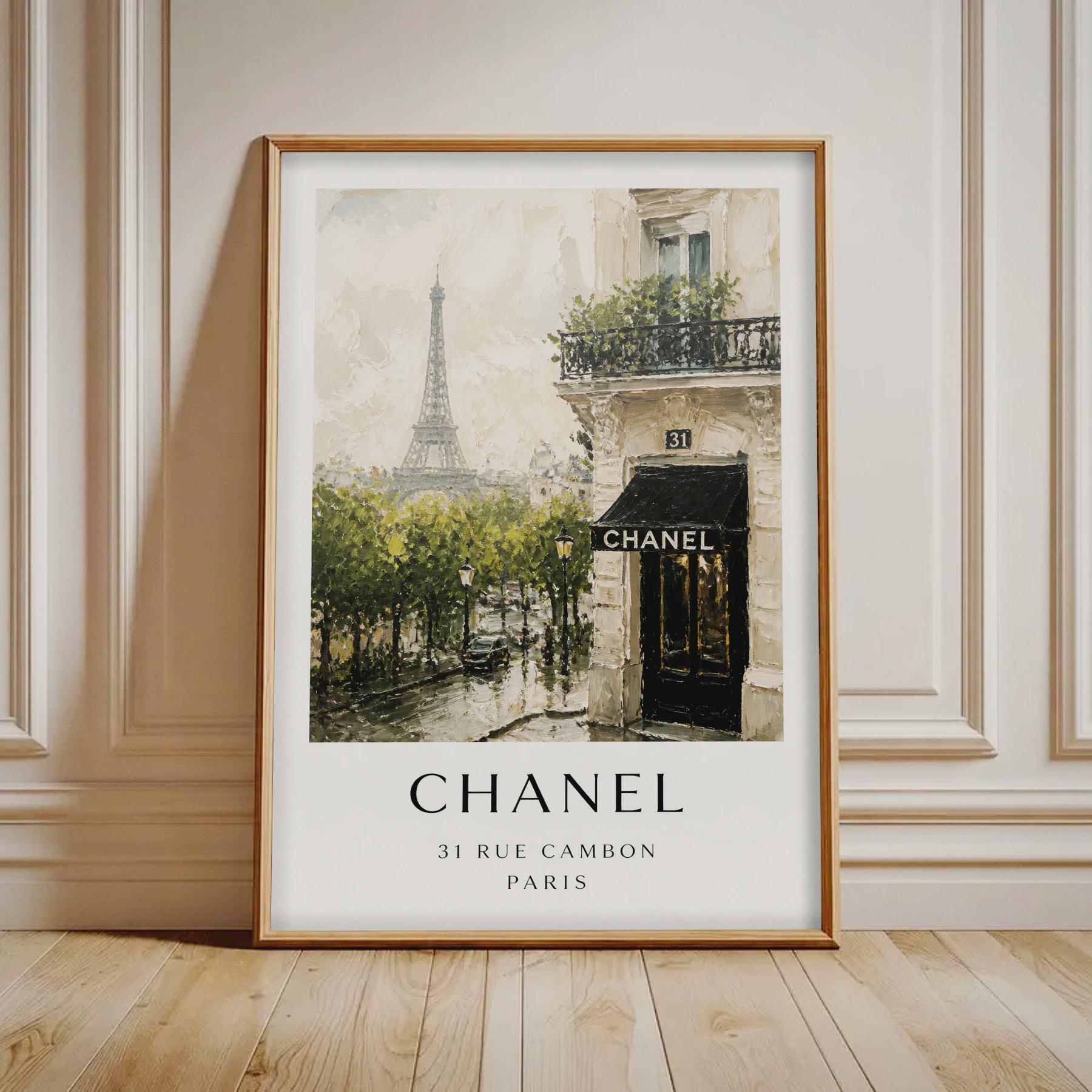 CHANEL vintageポスター Chanel Vintage Poster - Etsy