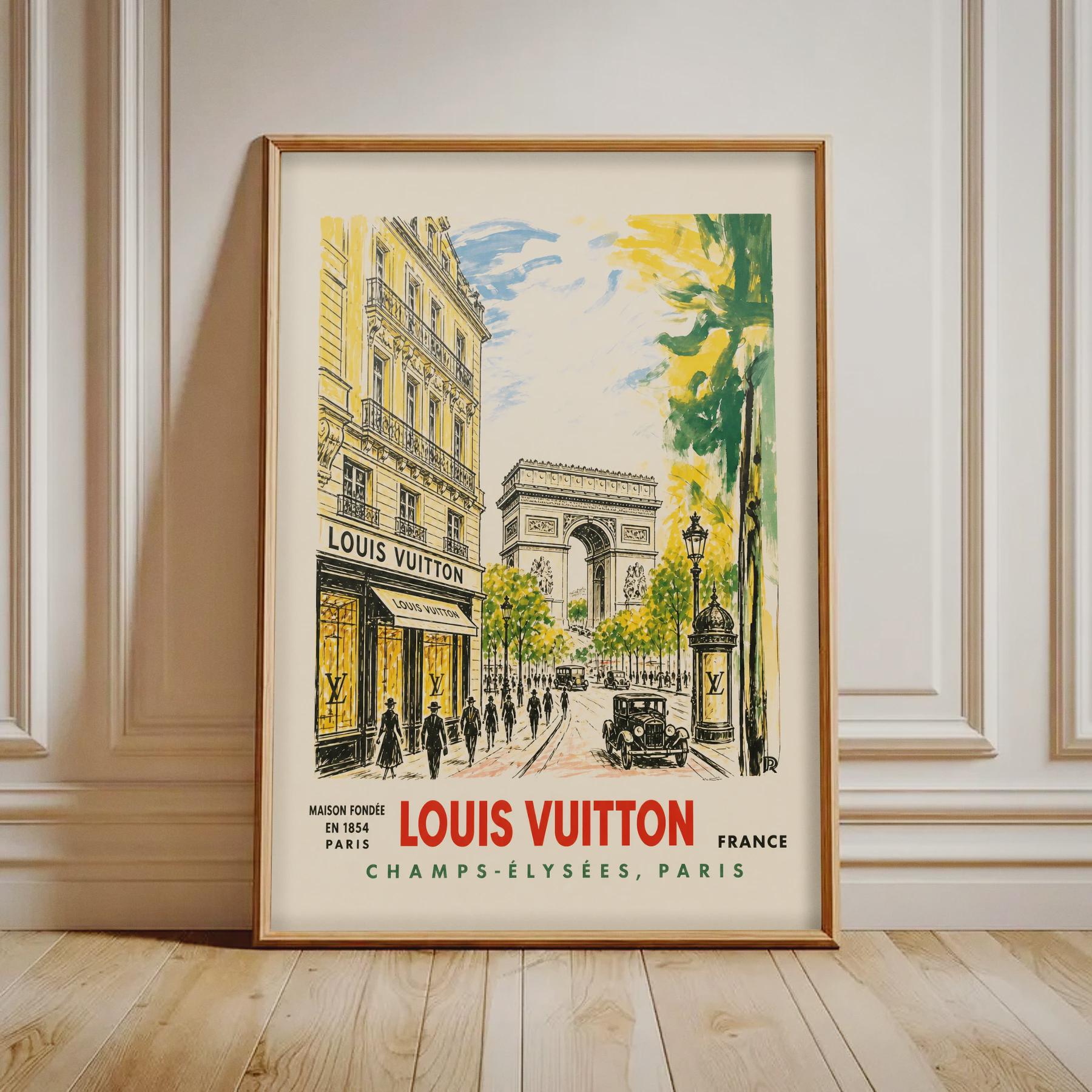 LOUIS VUITTON vintageポスター Louis Vuitton Vintage poster