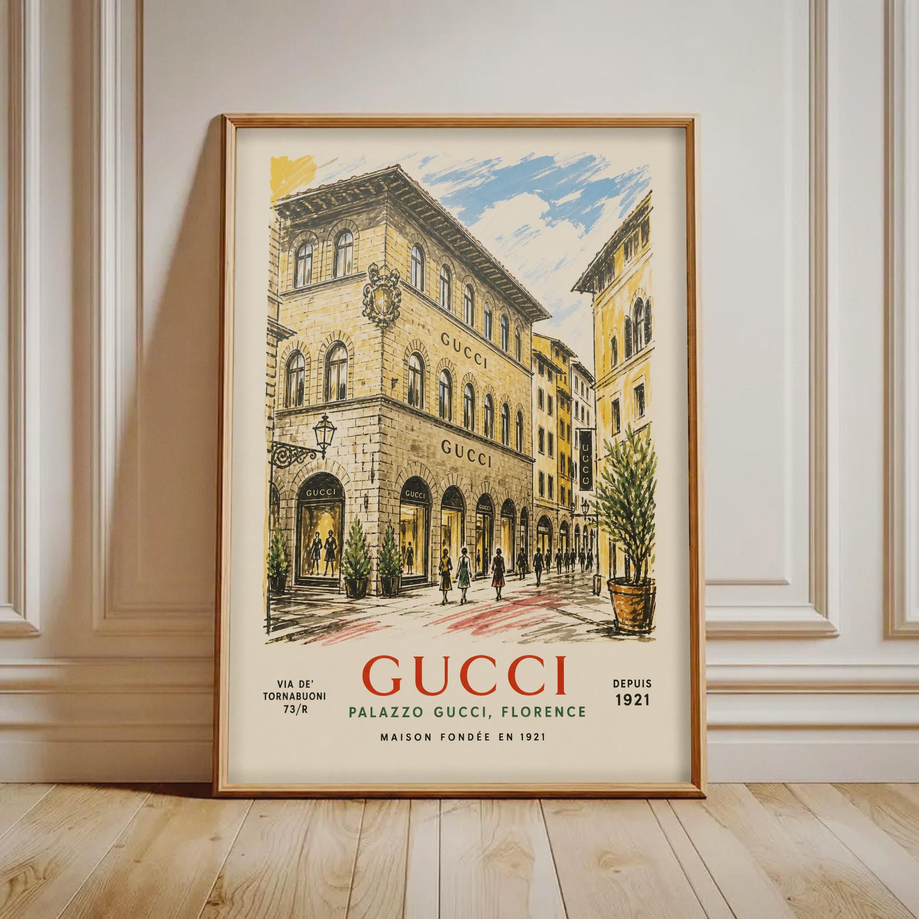 Vintage Gucci Wall Art - Etsy