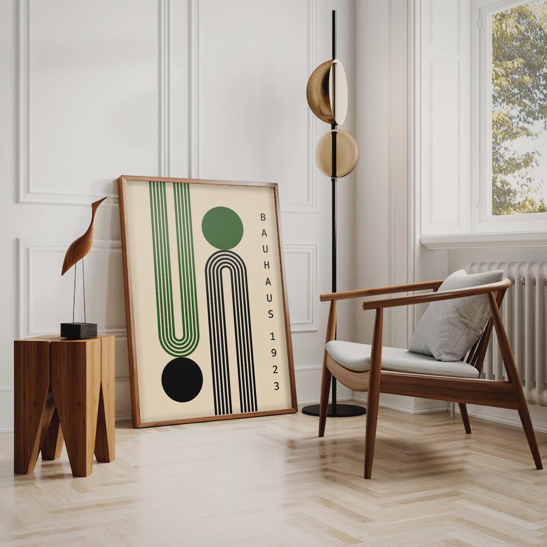 Bauhaus Print, Geometric Abstract Wall Art, Mid Century Modern Poster ...