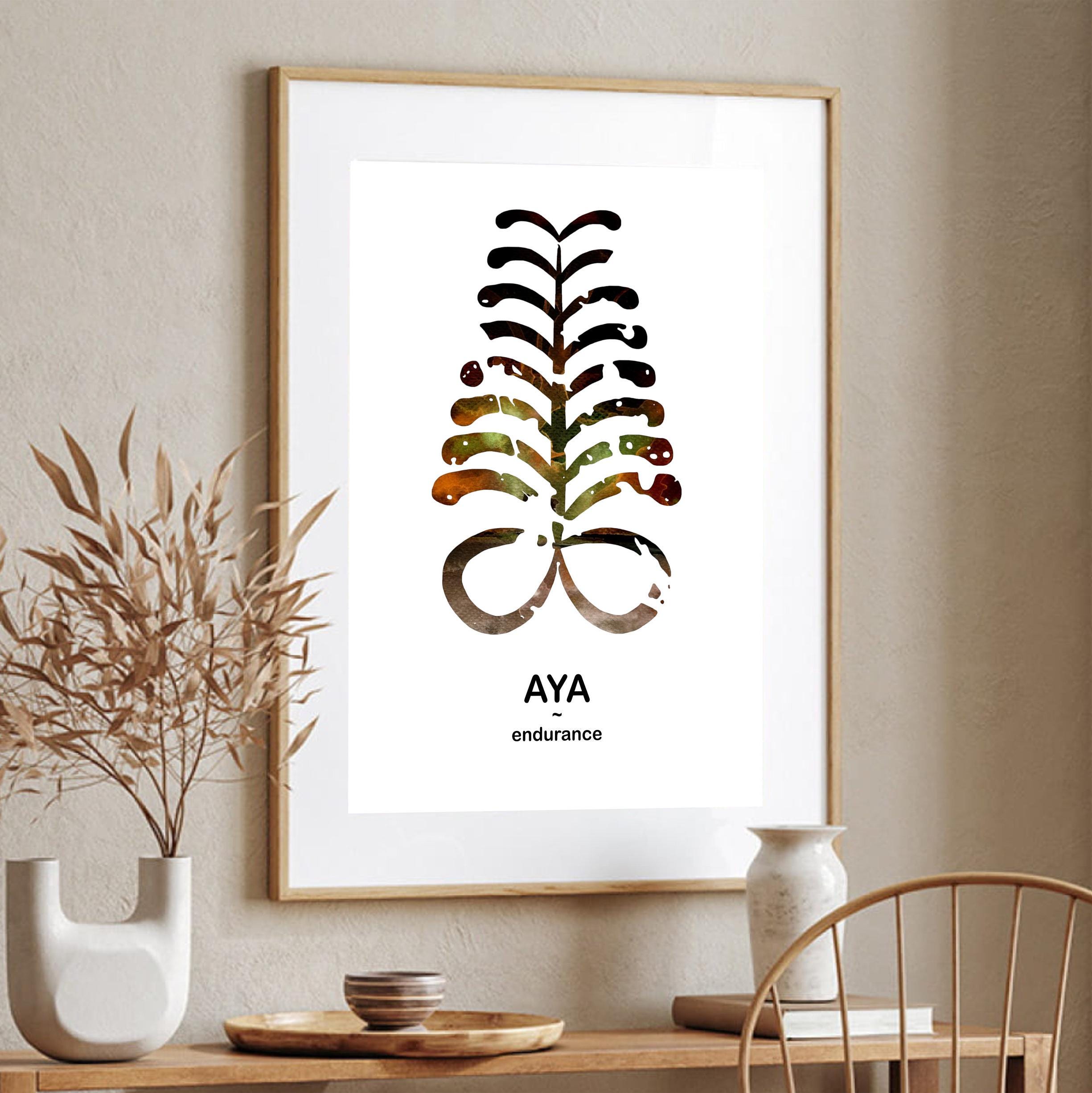 Adinkra Symbol Art Print AYA West African Decor Etsy adinkra-symbol-art-print-aya-west-african-decor-etsy