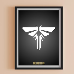 Last of Us Fireflies Logo Video Game Quote Poster | Apocalypse | Digital Download | Zombie Art | Gaming Room Decor | Printable Wall Art