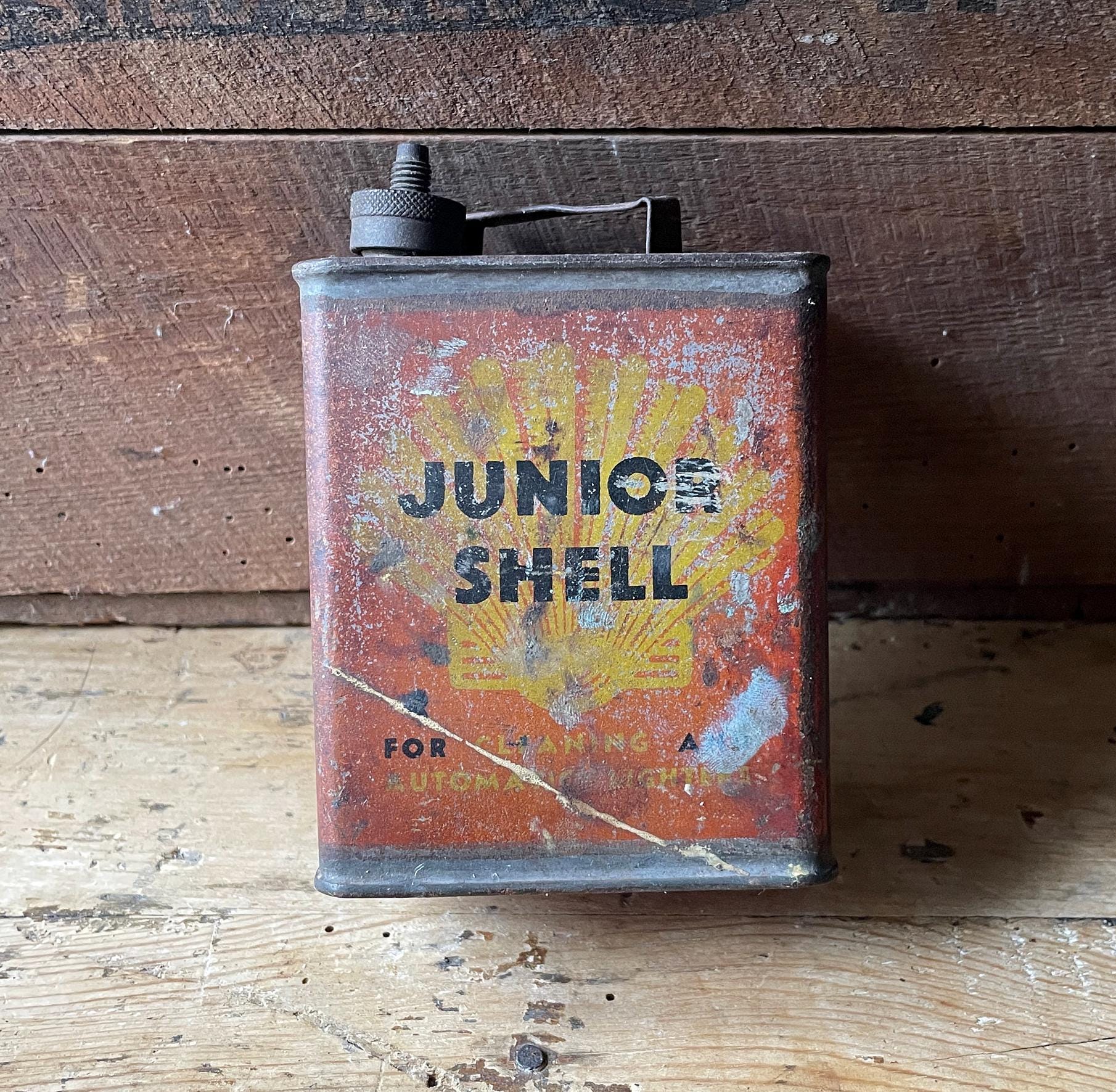 Junior Shell Oil Can, Vintage, 1950s, Advertising - Etsy Junior Shell Oil Can, Vintage, 1950s, Advertising - Etsy
