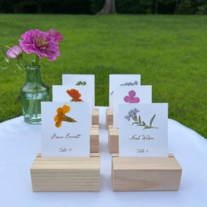 Pressed Floral Wedding Place Cards *PLACE CARD ONLY*