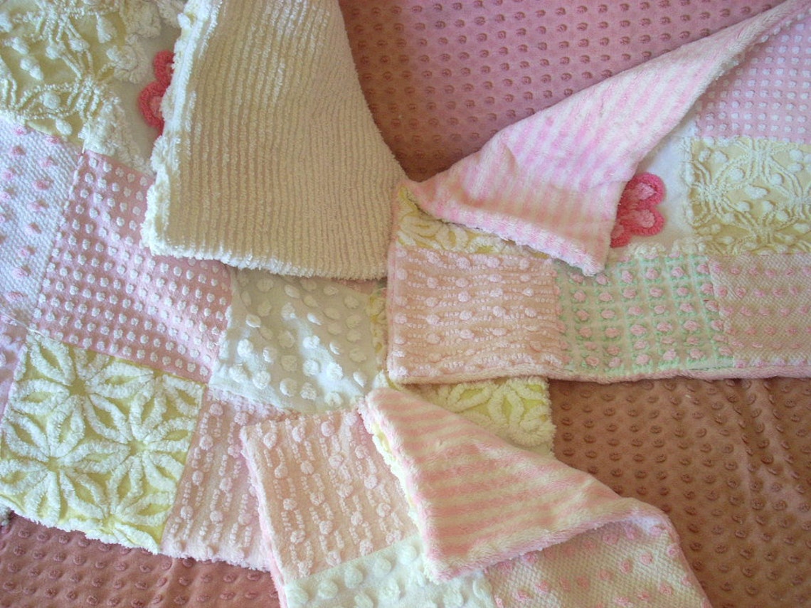 Sweet Pink & Yellow Quilt Lovey and Pillow Set Etsy