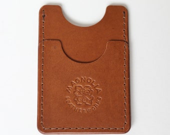 Handmade Italian Leather Front Pocket Wallet in Tan Leather | Slim, Stylish, Made with Purpose